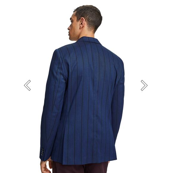 SCOTCH & SODA Blazer Medium Classic Structured Single Breasted Yarn Dyed Stretch - Picture 2 of 16